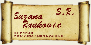 Suzana Rauković vizit kartica